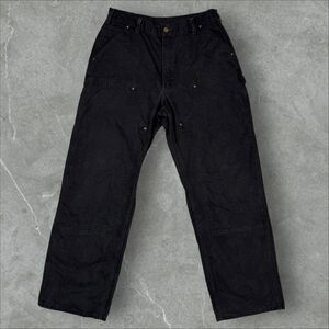 VTG Carhartt Y2K B136 BLK 36x32 Double Knee Carpenter Pants - (Actual 34x31)